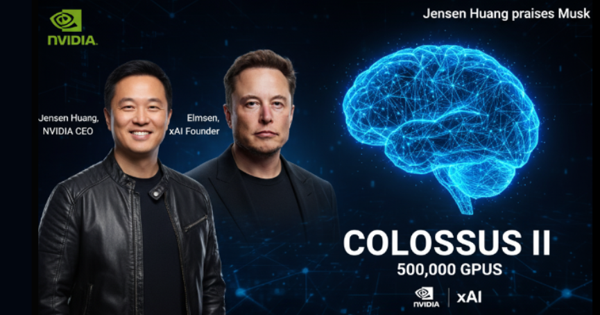 เจนเซ่น หวัง ชม อีลอน มัสก์ นักสร้างระดับโลกเผย Colossus II อาจใช้ GPU กว่า 500000 ตัว