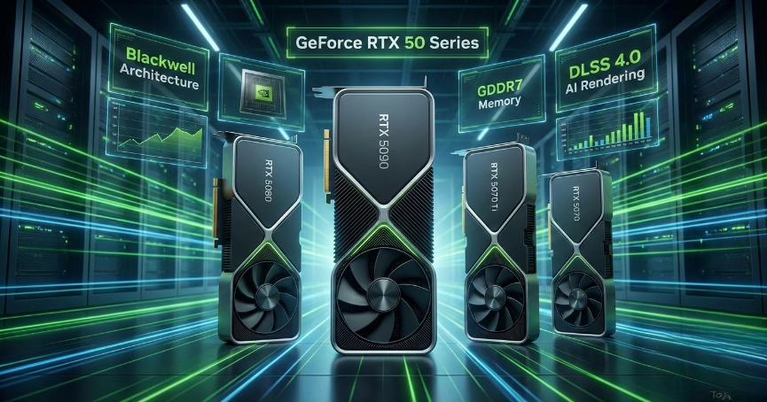 สรุปข้อมูล NVIDIA GeForce RTX 50 Series สถาปัตยกรรม Blackwell และเทคโนโลยี DLSS 4 ล่าสุด